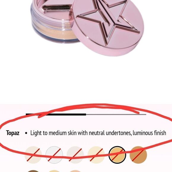 NEW TOPAZ MAGIC LUMINOUS SETTING POWDER JEFFREE STAR IN BOX NWT - Picture 6 of 7